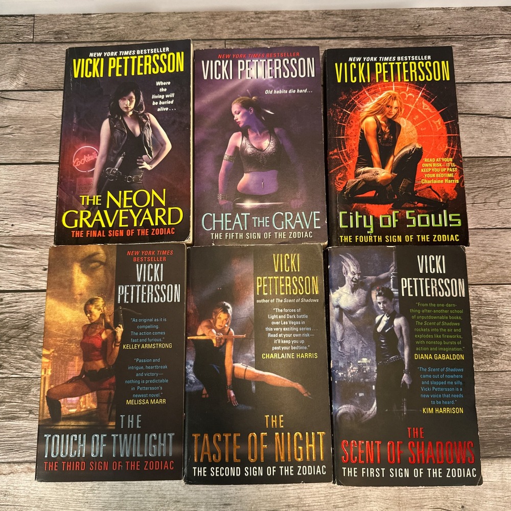 Vicki Pettersson Signs of the Zodiac 6 Book Series Set Urban Fantasy Paperbacks